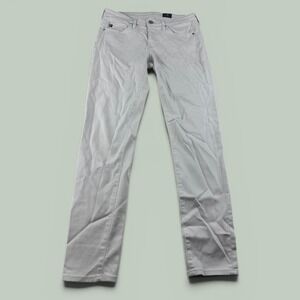 AG Adriano Goldschmied Jeans Men 26R Beige The Stevie Ankle Slim USA Made Preppy